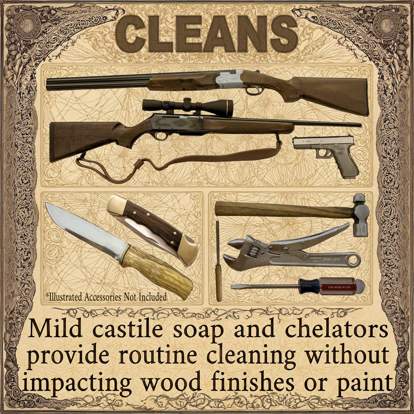 Brimshiner ArmaRub - Cleans, Lubricates, and Protects Metals, Synthetics, and Wood