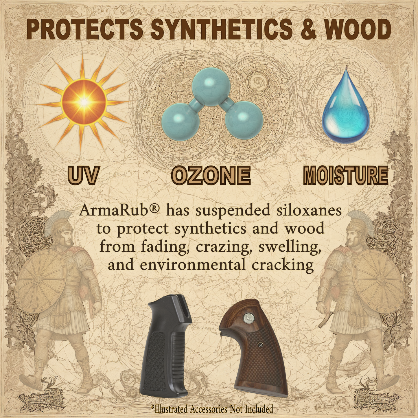 Brimshiner ArmaRub - Cleans, Lubricates, and Protects Metals, Synthetics, and Wood